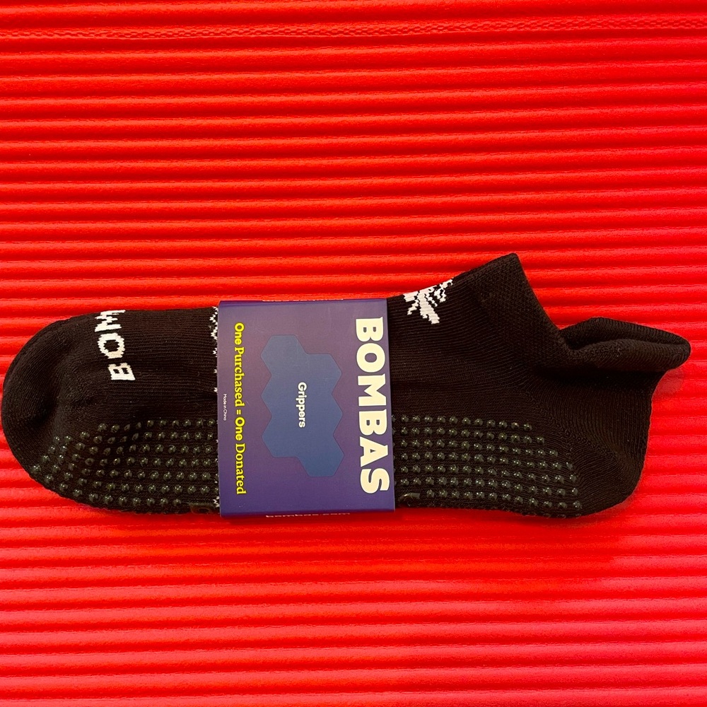 Bombas Black Grip Socks